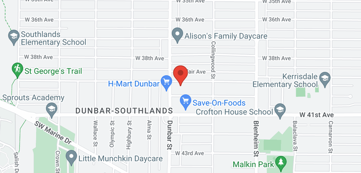 map of 3578 39TH AVENUE